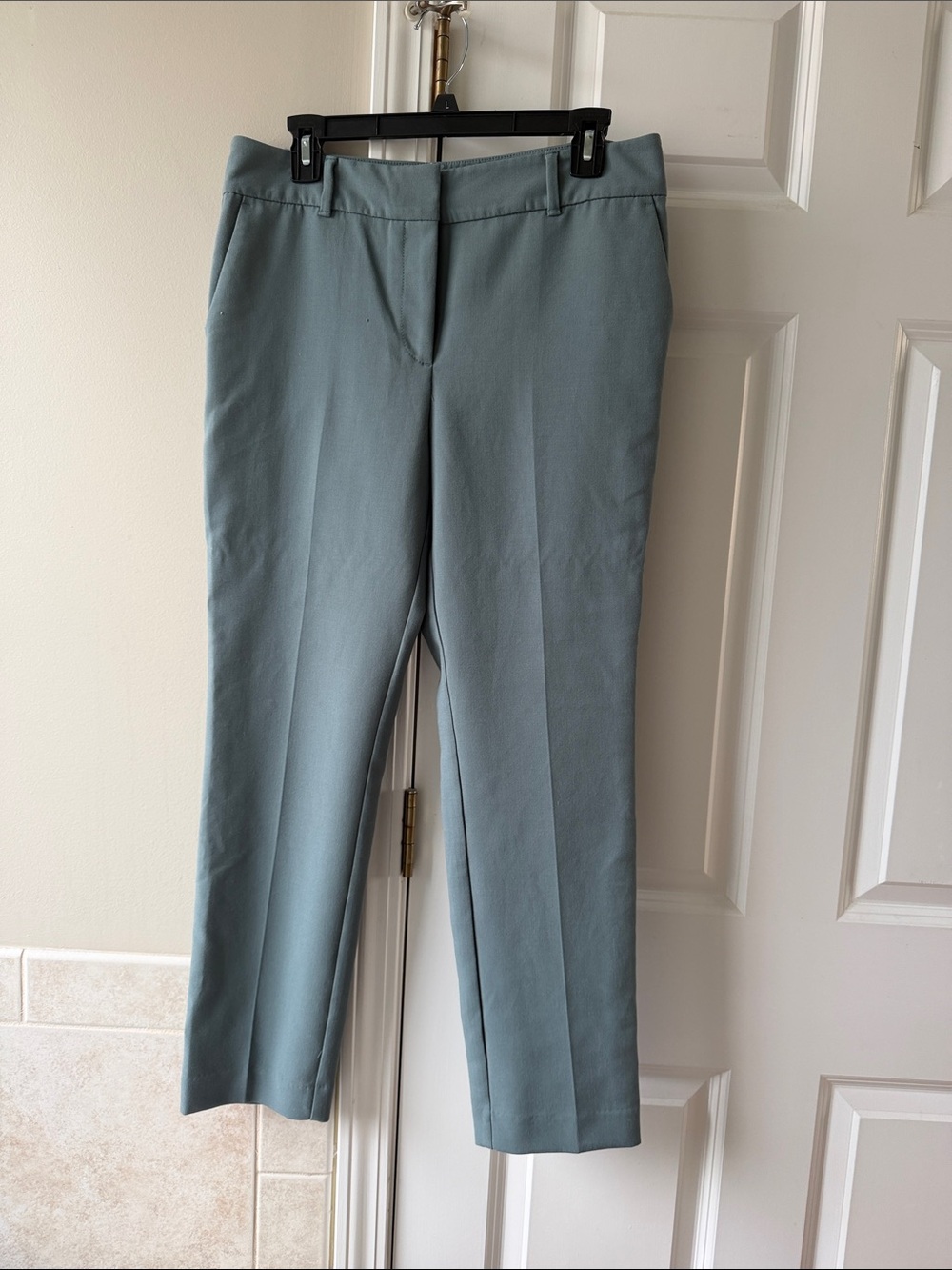 Ann Taylor Light Slate Blue Tailored Straight Pants